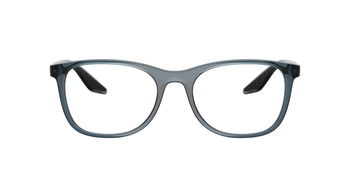 Das Bild zeigt die Prada Linea Rossa Fassung PS05PV CZH1O1 von vorne.